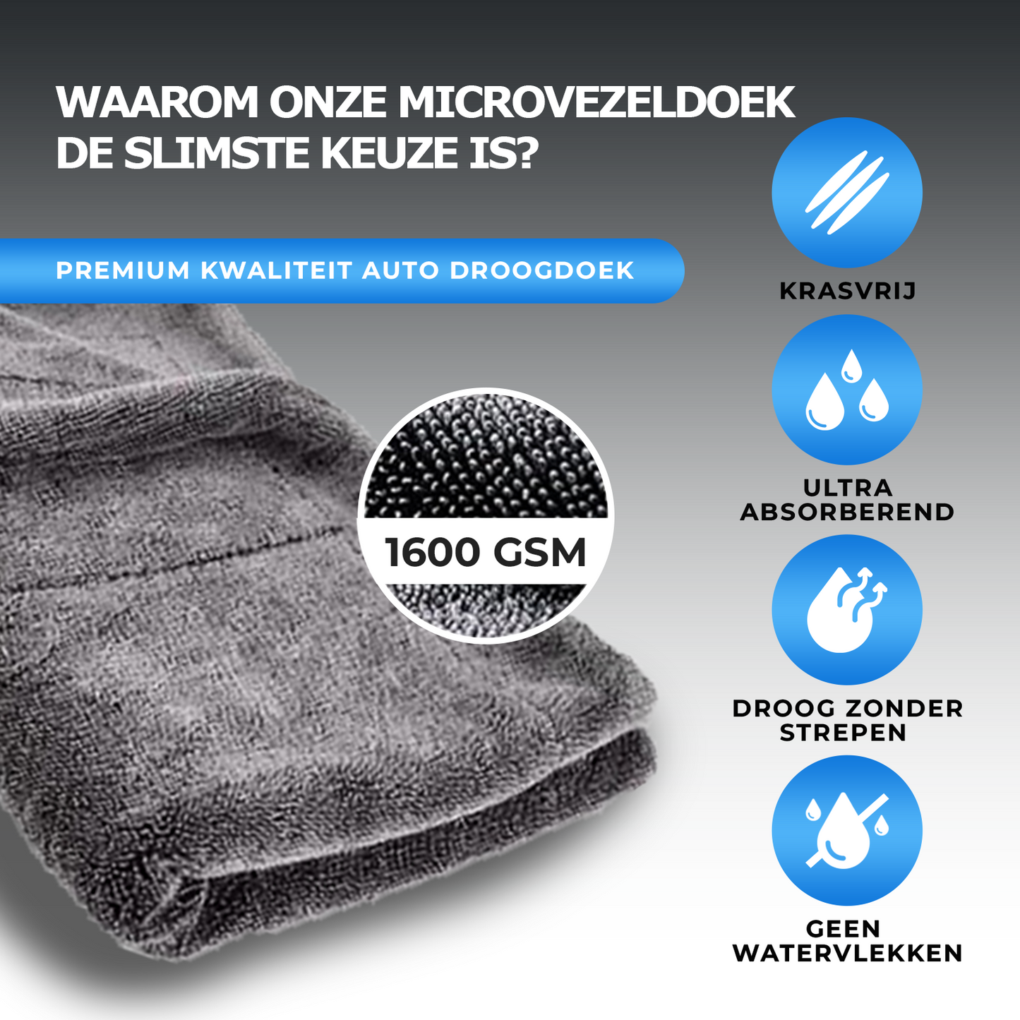 Microvezel droogdoek XL