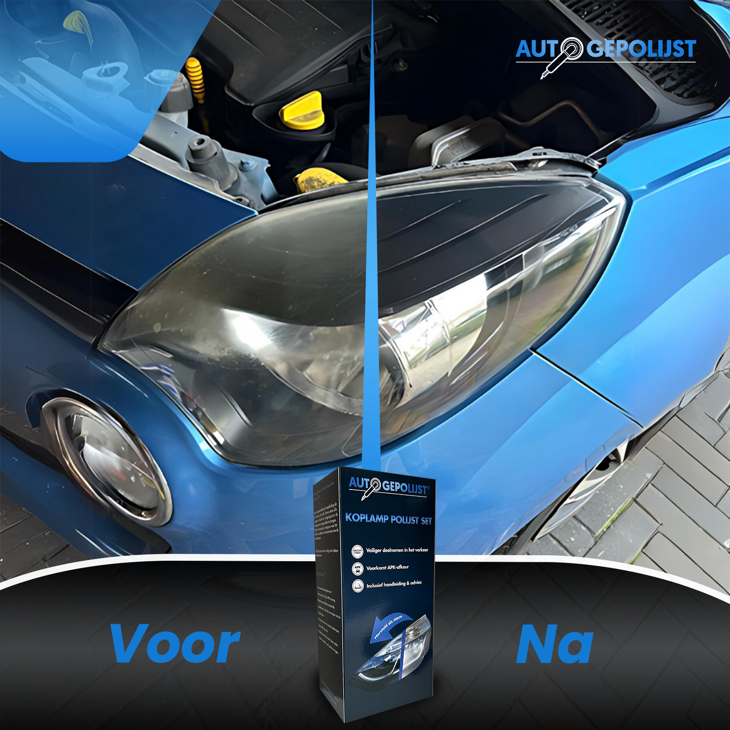 Koplamp polijst set