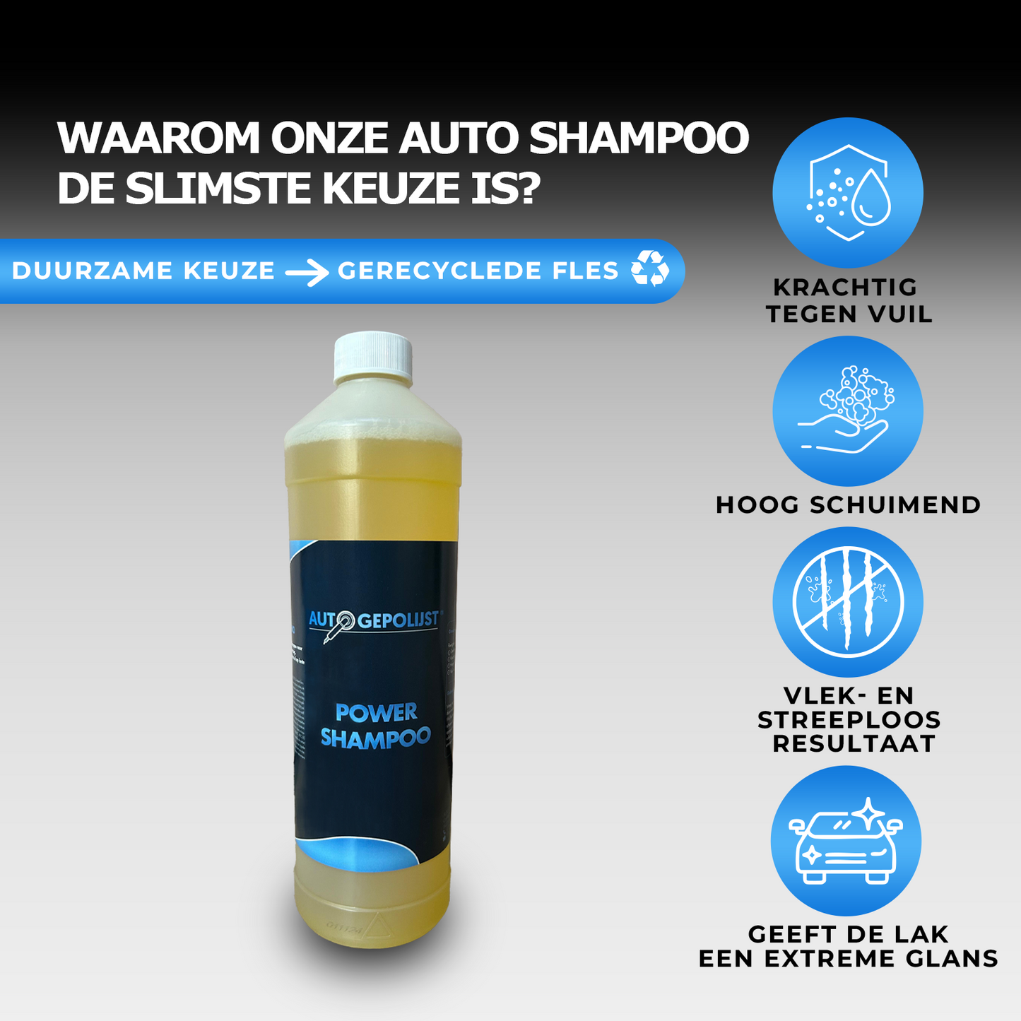 Autowashandschoen Groen + Auto Shampoo