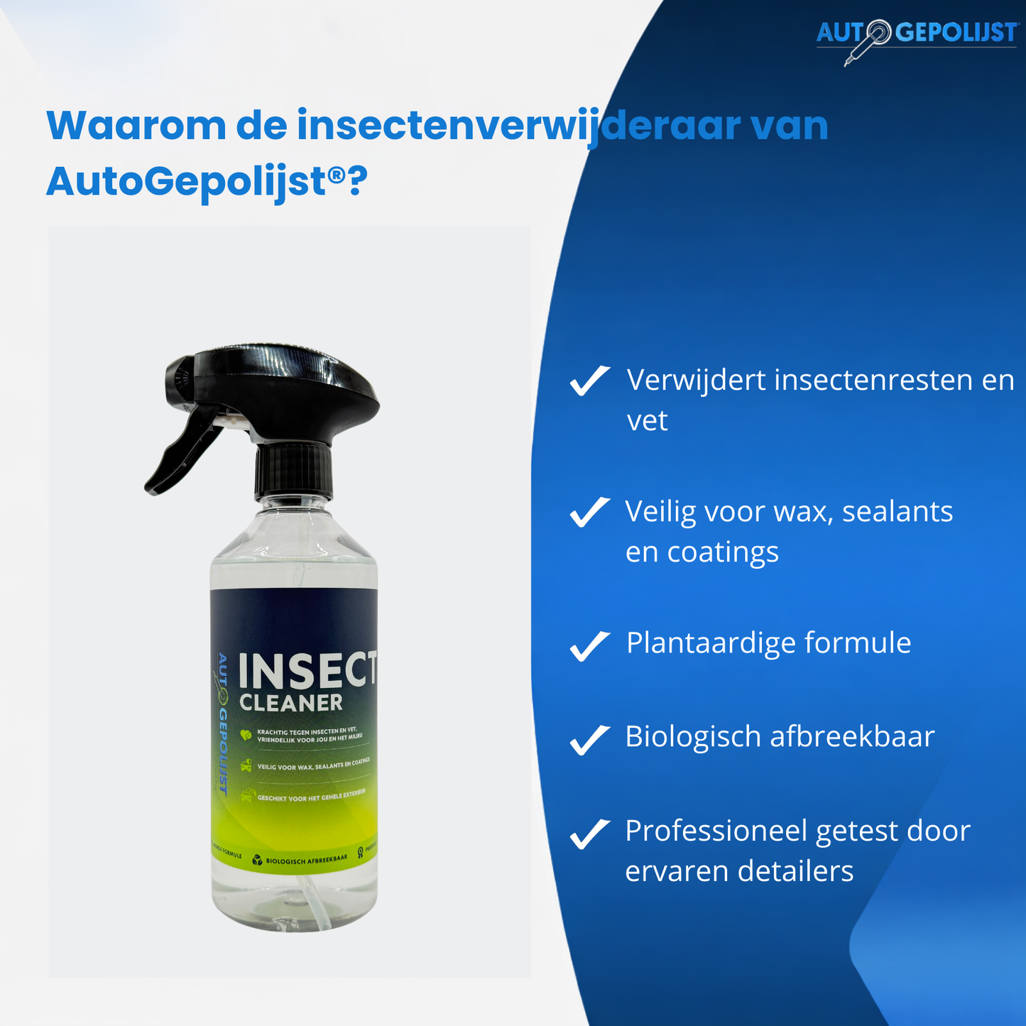 Waarom kiezen voor de duurzame insectenverwijderaar van Auto Gepolijst