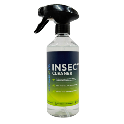Duurzame insectenverwijderaar gemaakt van plantaardige grondstoffen en biologisch afbreekbaar.