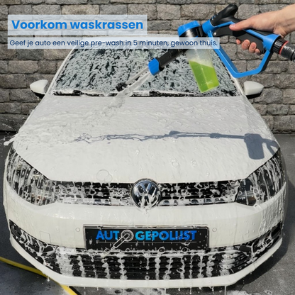 auto infoamen met foam cannon van Auto Gepolijst
