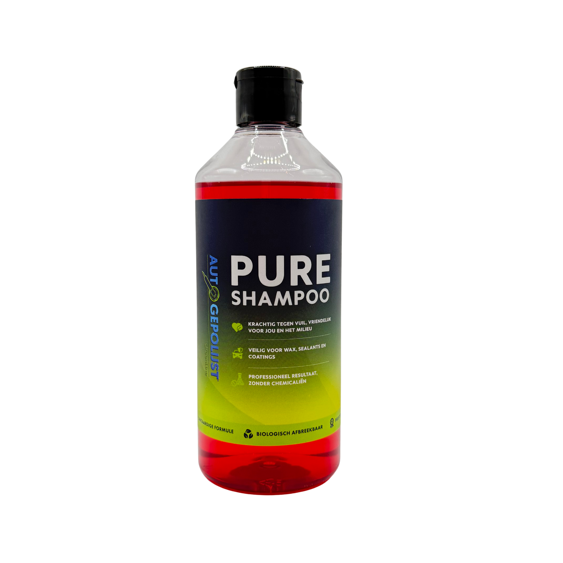 Duurzame autoshampoo gemaakt van plantaardige grondstoffen en biologisch afbreekbaar.